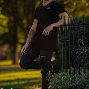 NWT RawGear Ribbed Embroidery Crew Neck Shirt